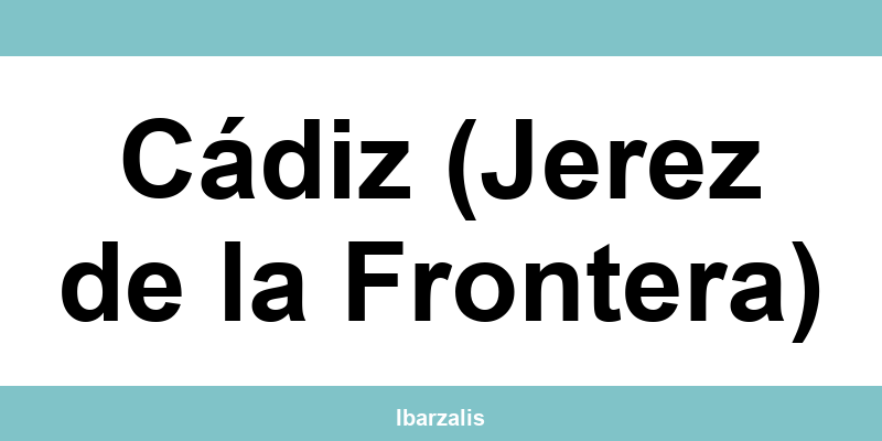 Teléfono directo de la oficina Zeleris en Cádiz (Jerez de la Frontera)